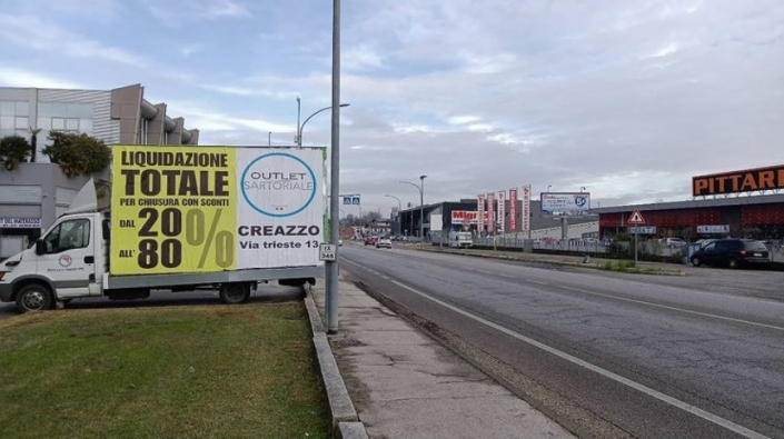 Camion Vela nel comune di Creazzo